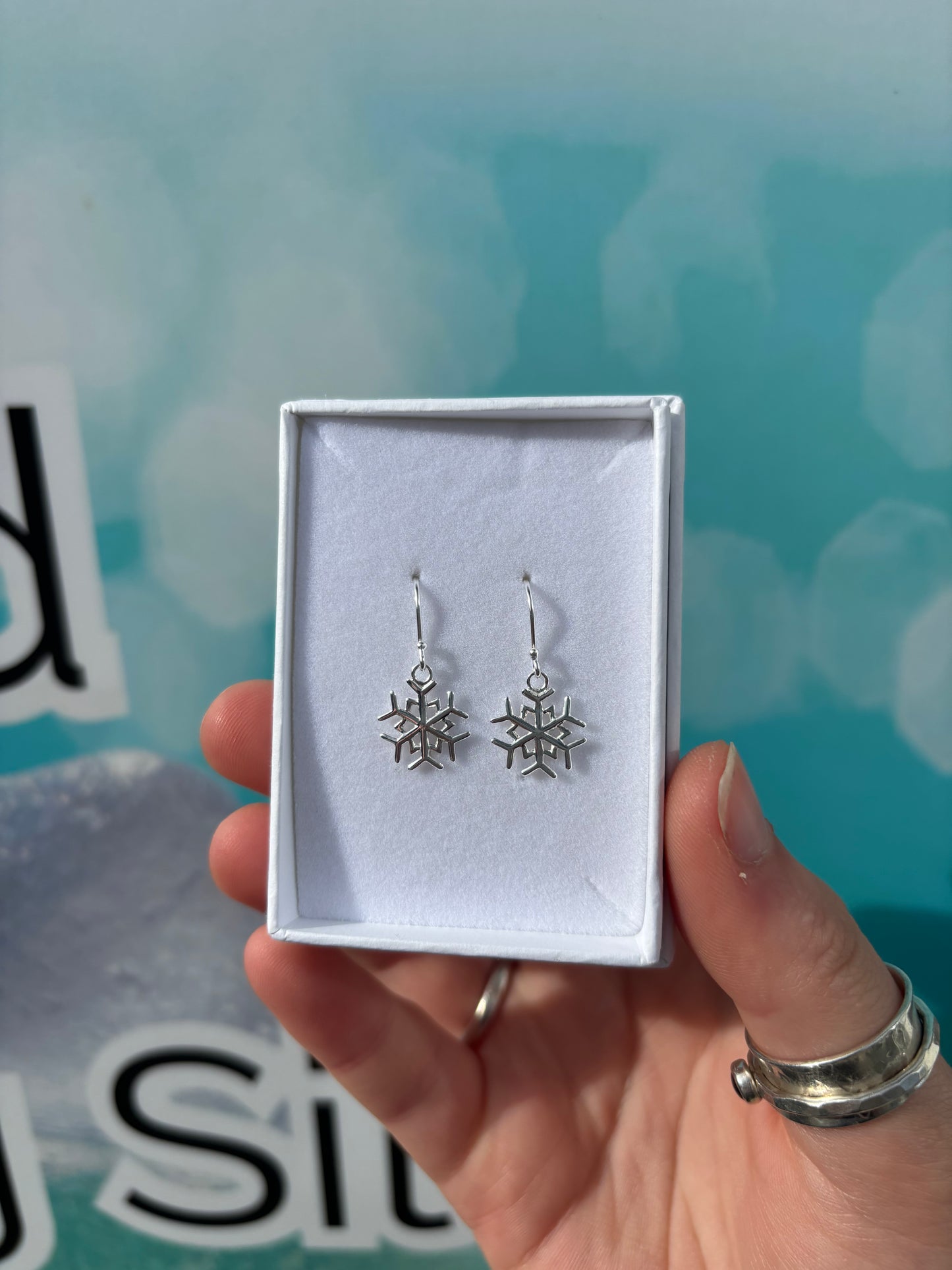 Snowflake Drop Earrings