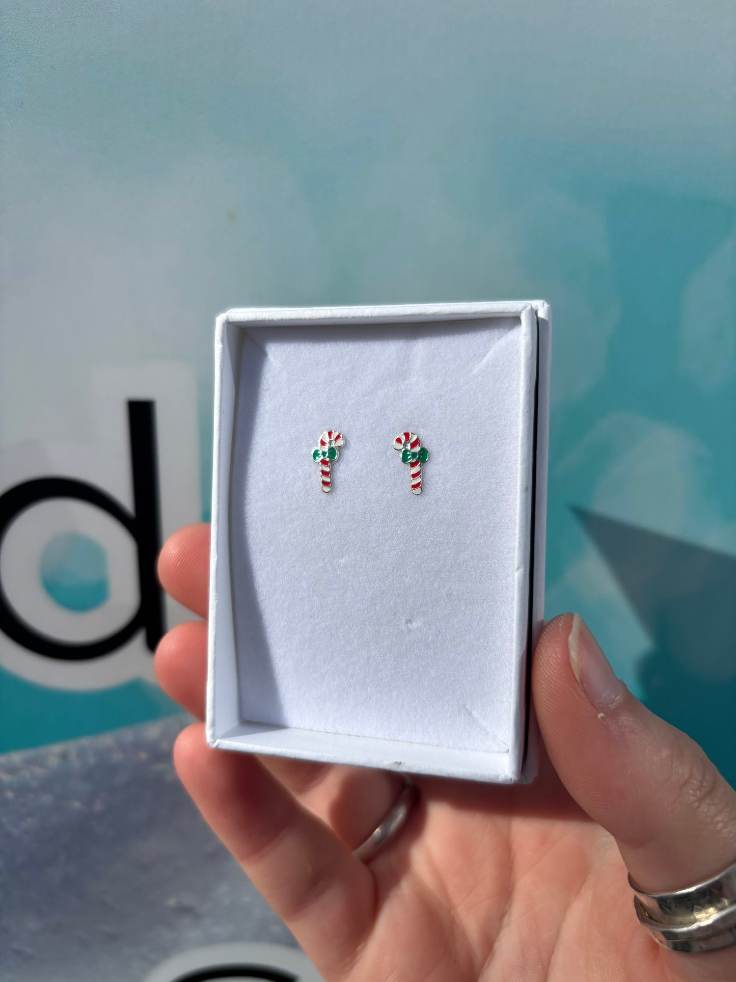 Candy Cane Studs