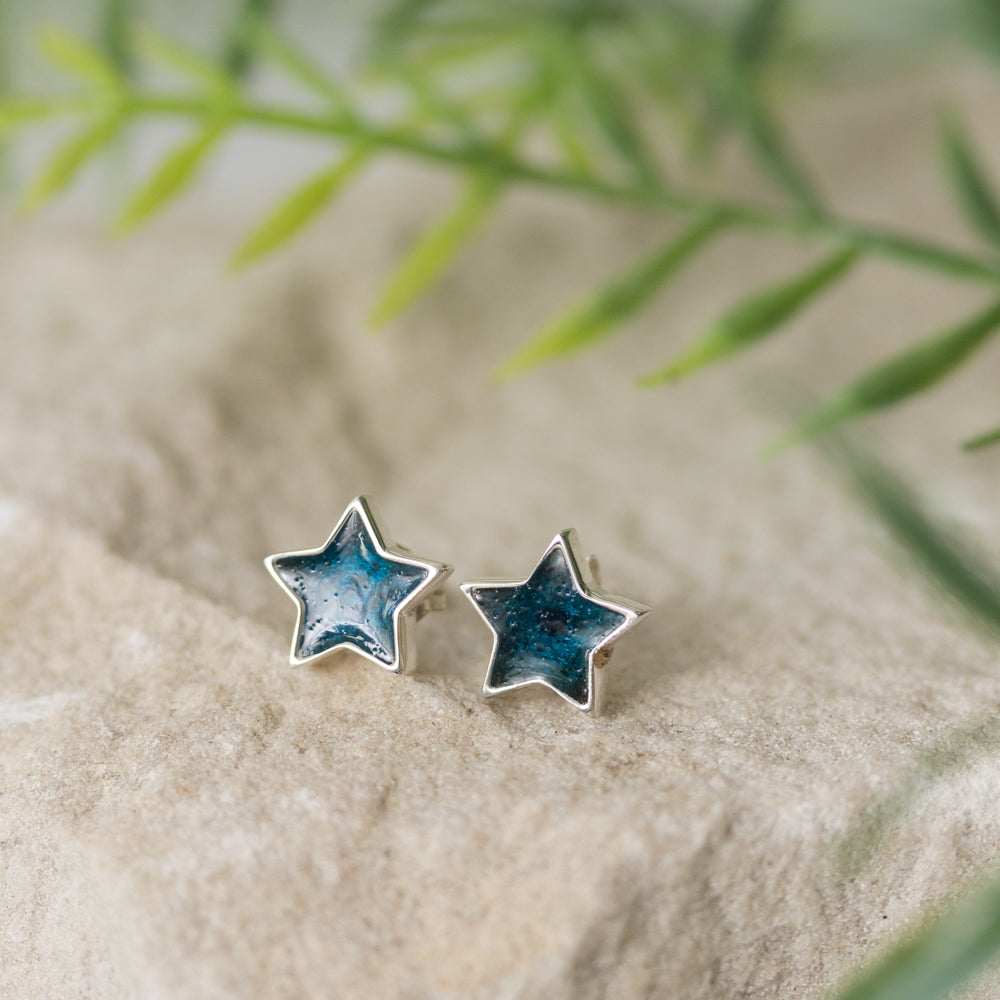 Star Stud Memorial Earrings