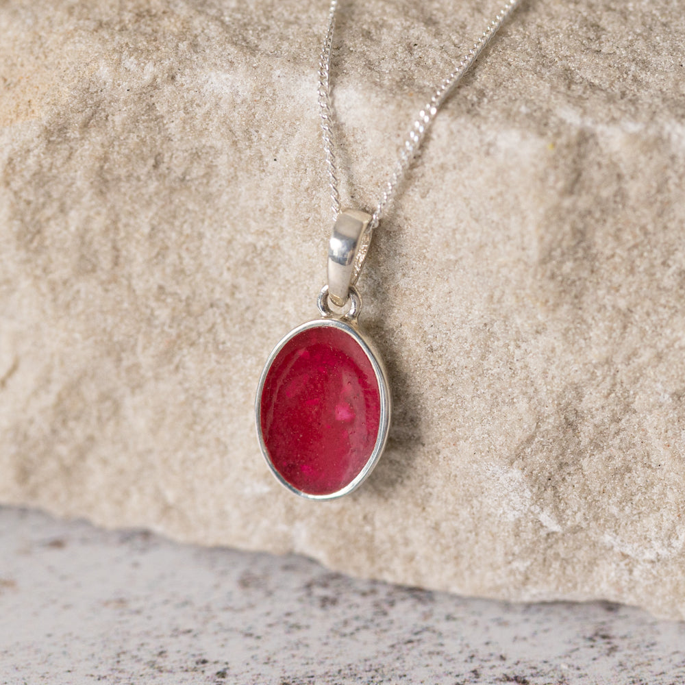 Oval Memorial Necklace