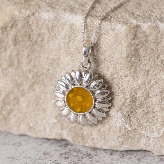 Sunflower Memorial Necklace