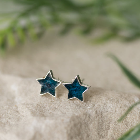 Star Stud Memorial Earrings