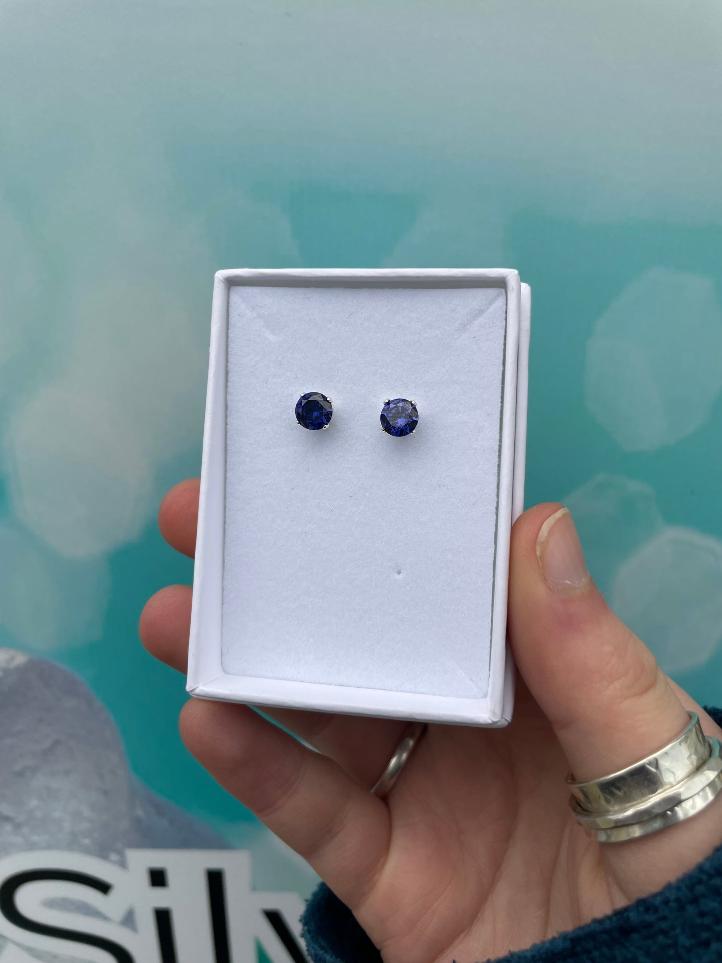 6mm Cubic Zirconia Studs