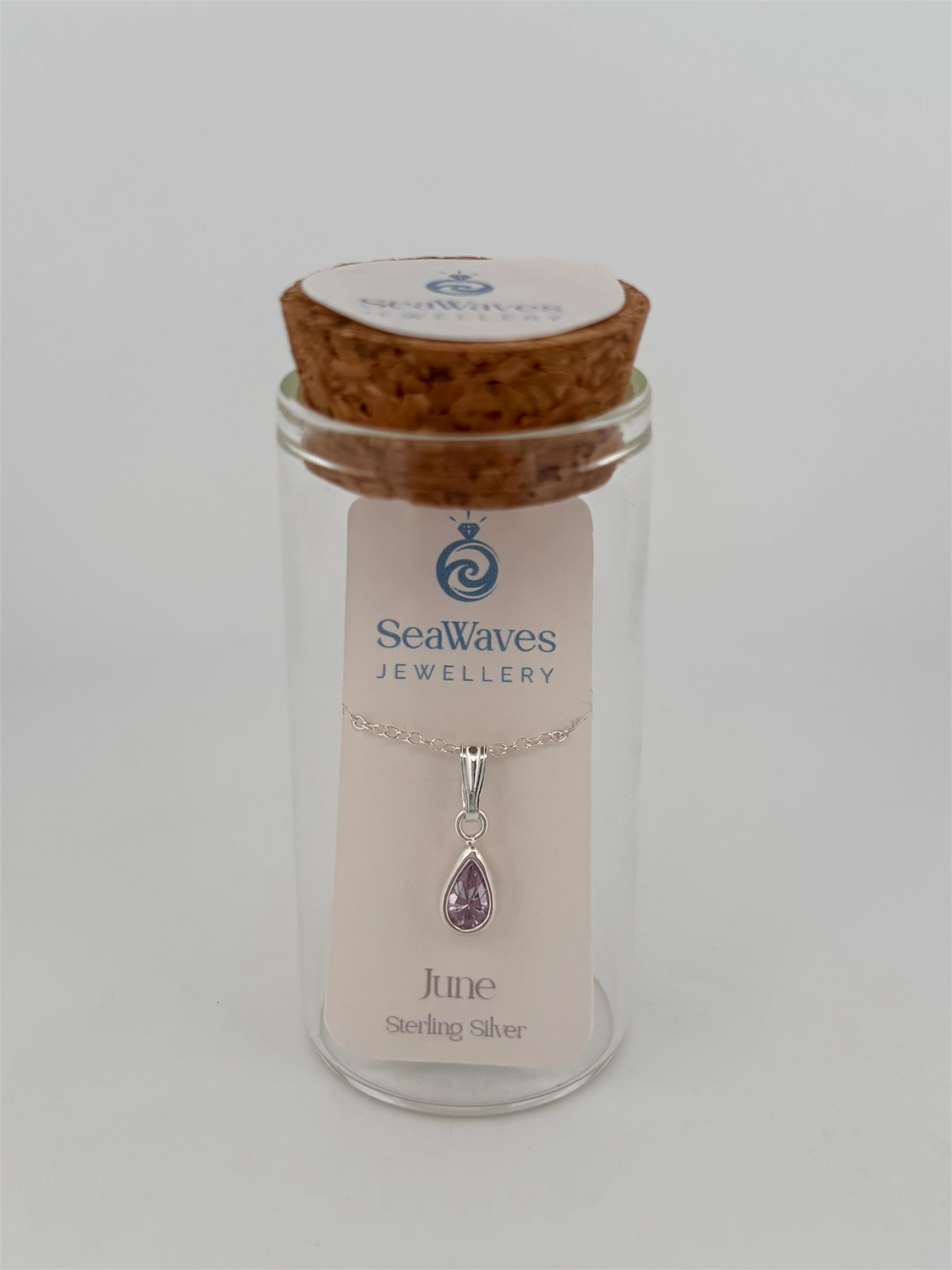 June CZ Necklace - Lavender