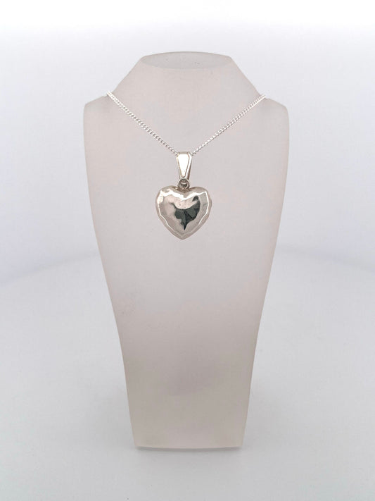 Hammered Heart Necklace