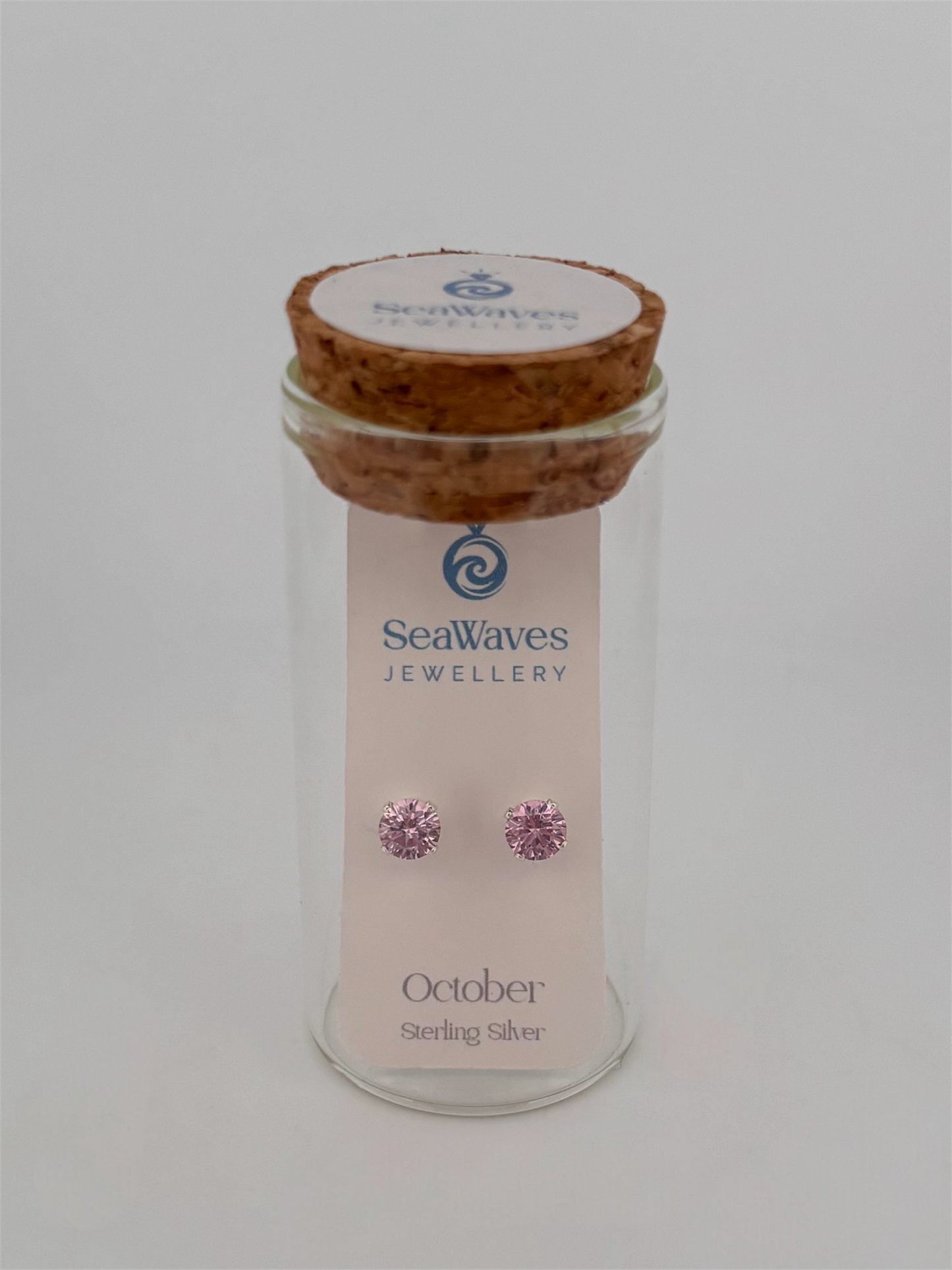 October CZ Studs - Pink