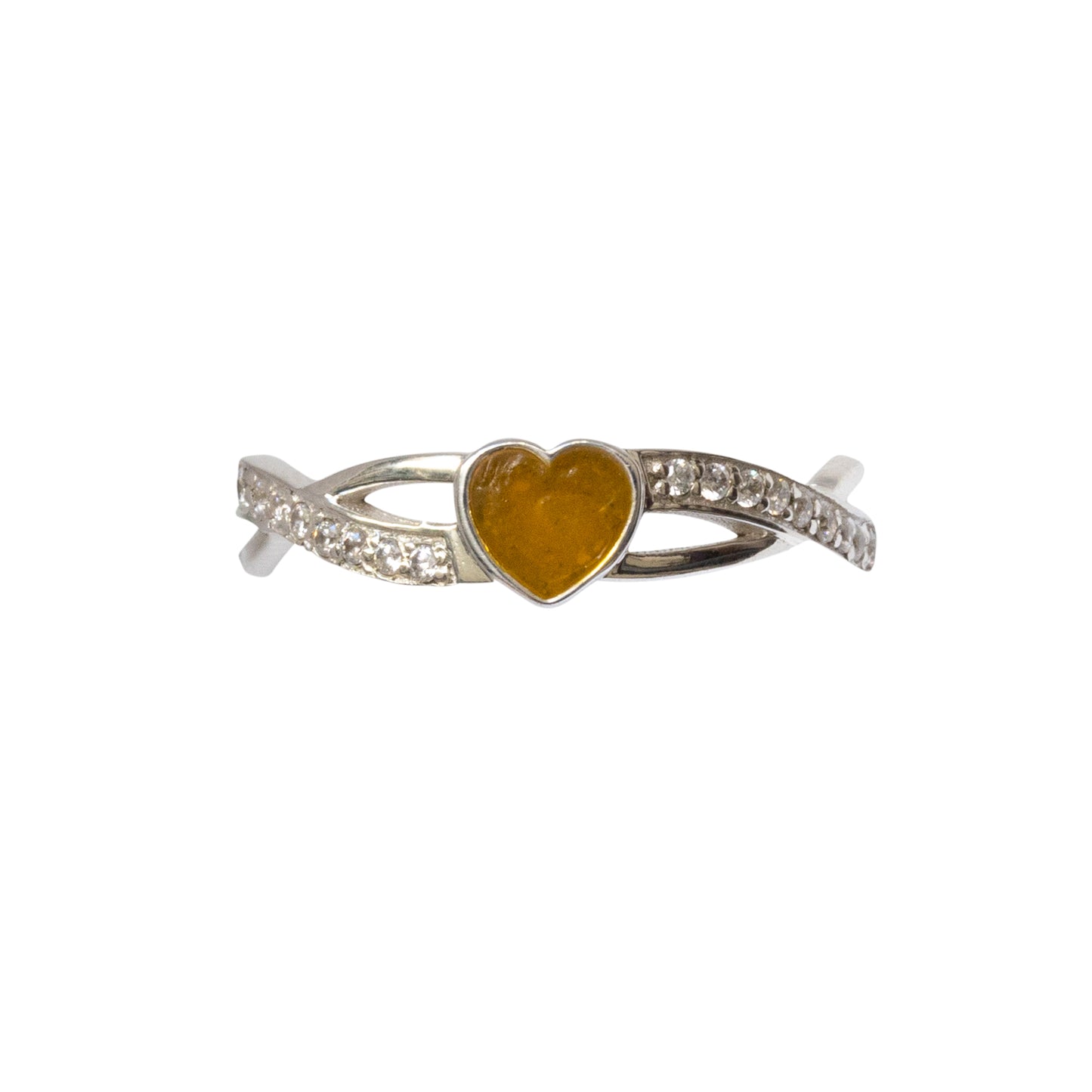 Heart Wave Memorial Ring