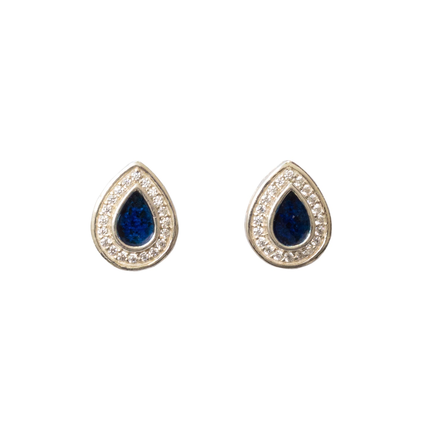 Pear Stud Memorial Earrings