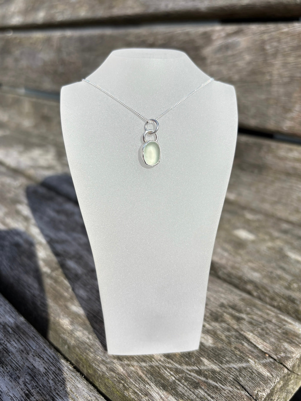 Seafoam Seaglass Necklace