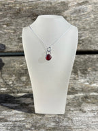 Red Seaglass Necklace