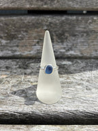 Multi Blue Seaglass Ring - Size N