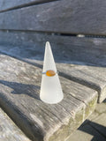 Orange SeaGlass Ring - Size O