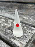 Red SeaGlass Ring - Size R