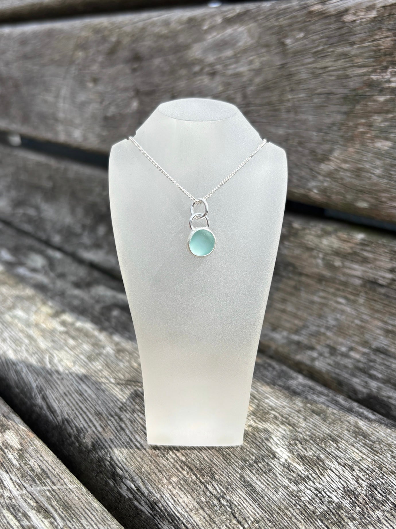 Seafoam Seaglass Necklace