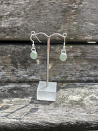 Seafoam Seaglass Drop Earrings