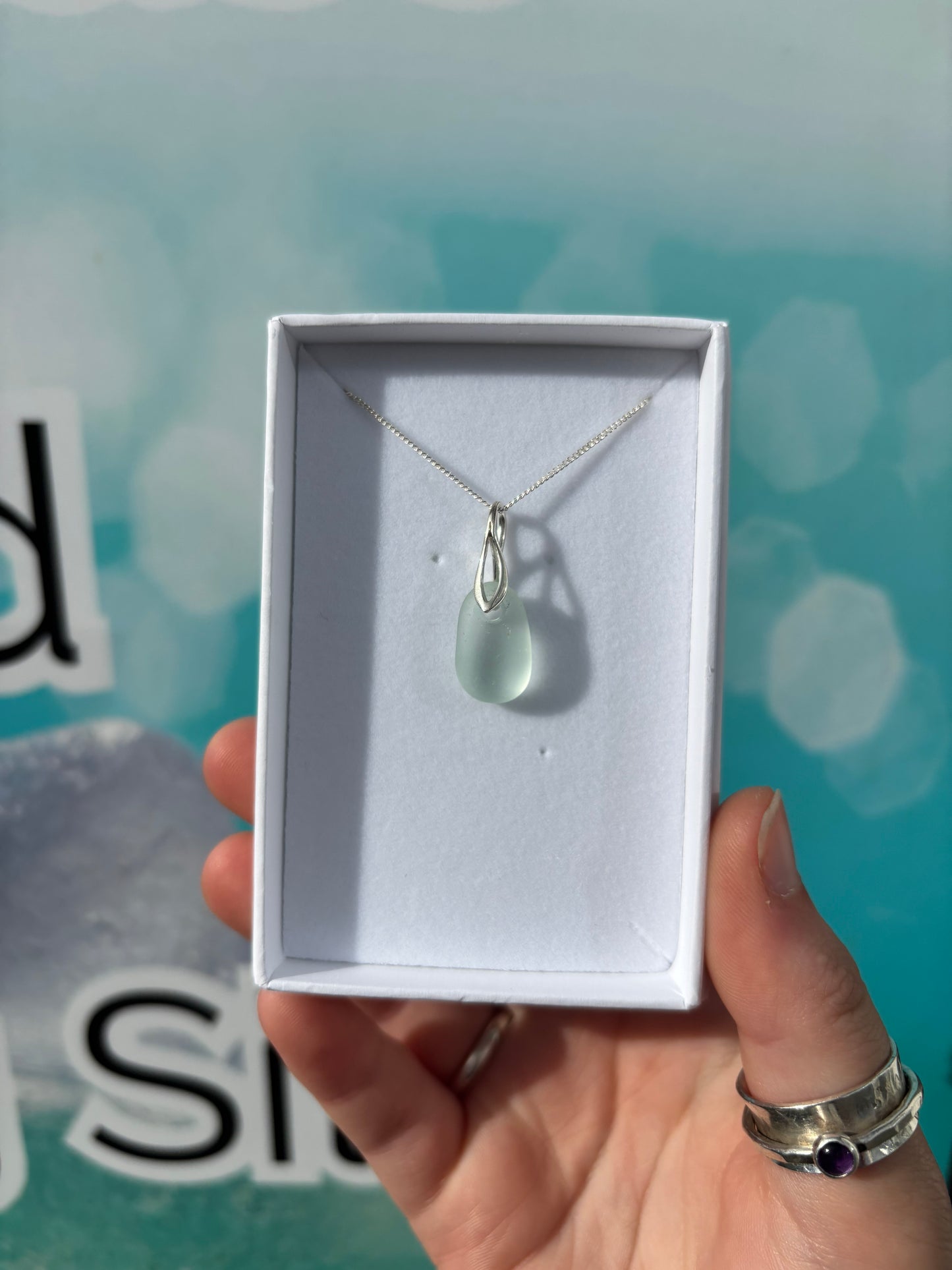 Seafoam Seaglass Necklace