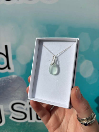 Seafoam Seaglass Necklace