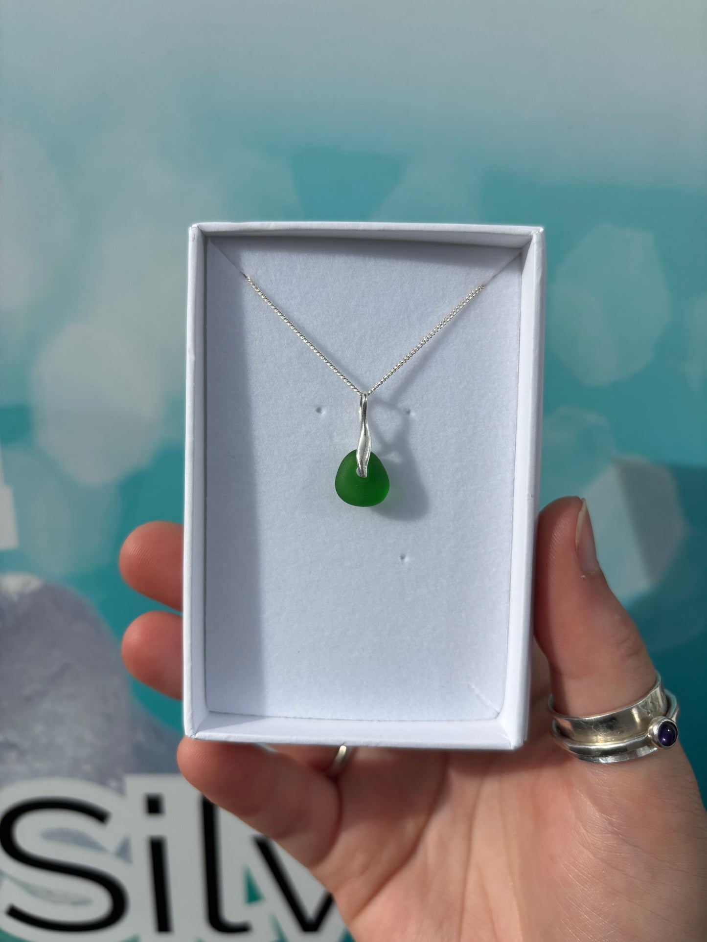 Green Seaglass Necklace