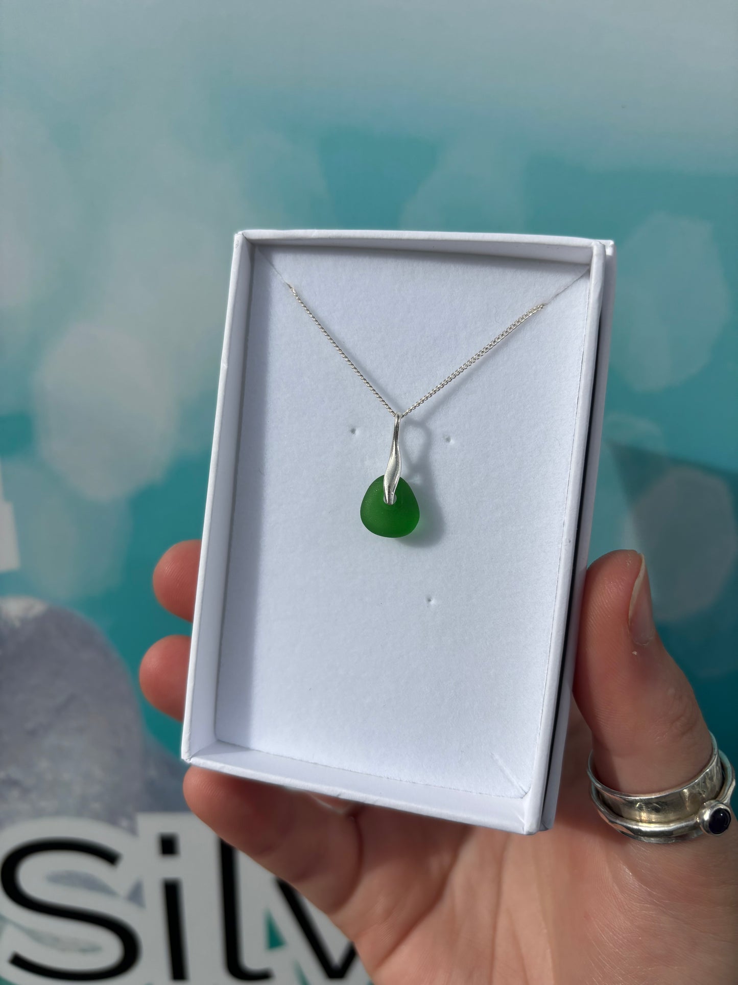 Green Seaglass Necklace