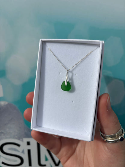 Green Seaglass Necklace