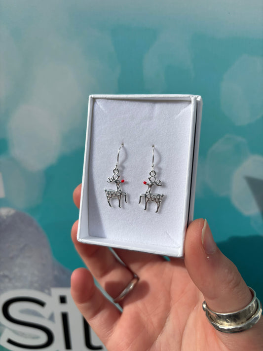 Reindeer Drop Earrings