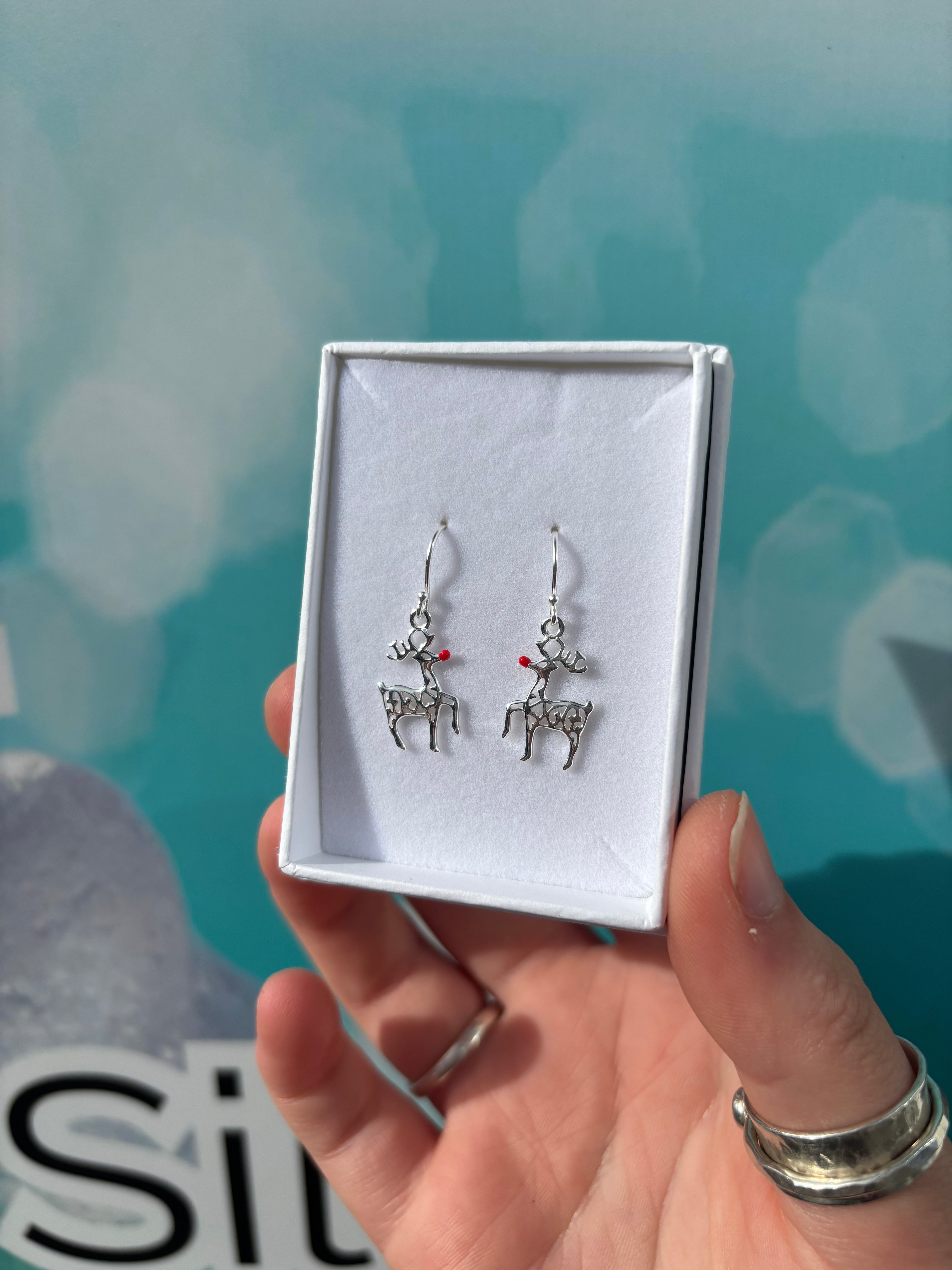 Reindeer Drop Earrings