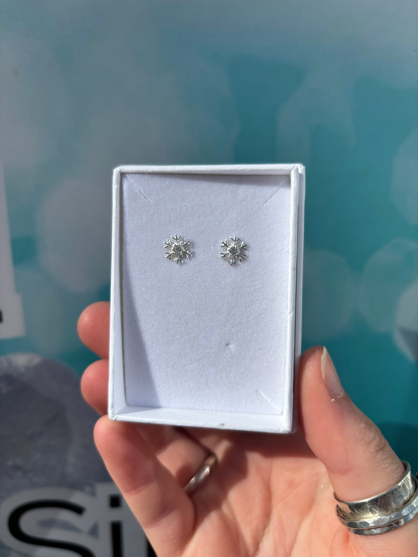 Snowflake Stud Earrings