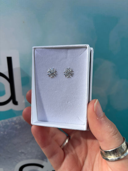 Snowflake Stud Earrings