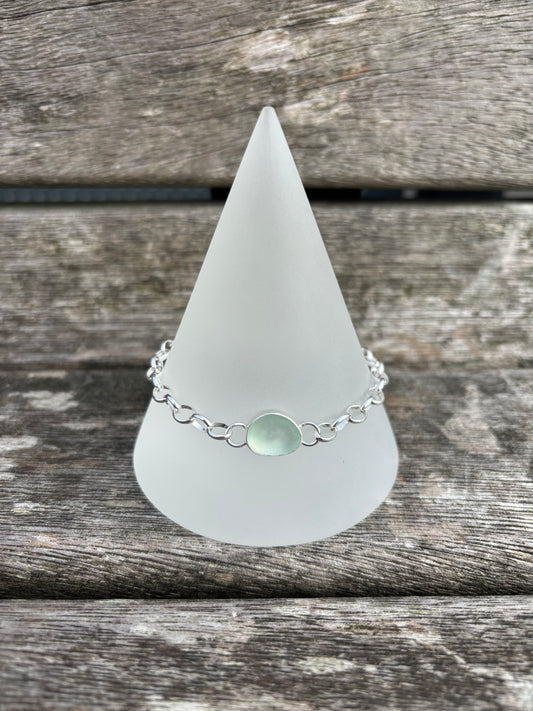 Seafoam Seaglass Bracelet