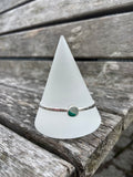Green Multi Seaglass Bangle
