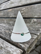 Green Multi Seaglass Bangle