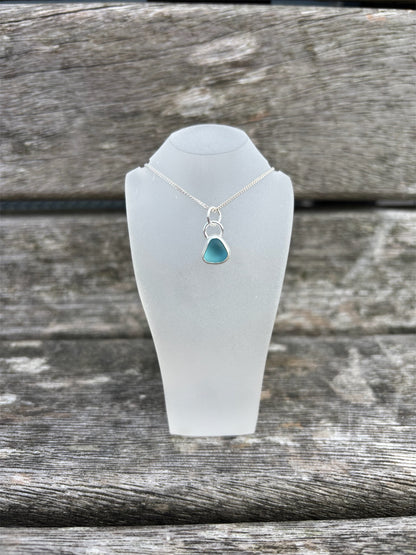 Sea Blue Seaglass Necklace