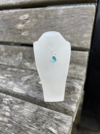 Sea Blue Seaglass Necklace