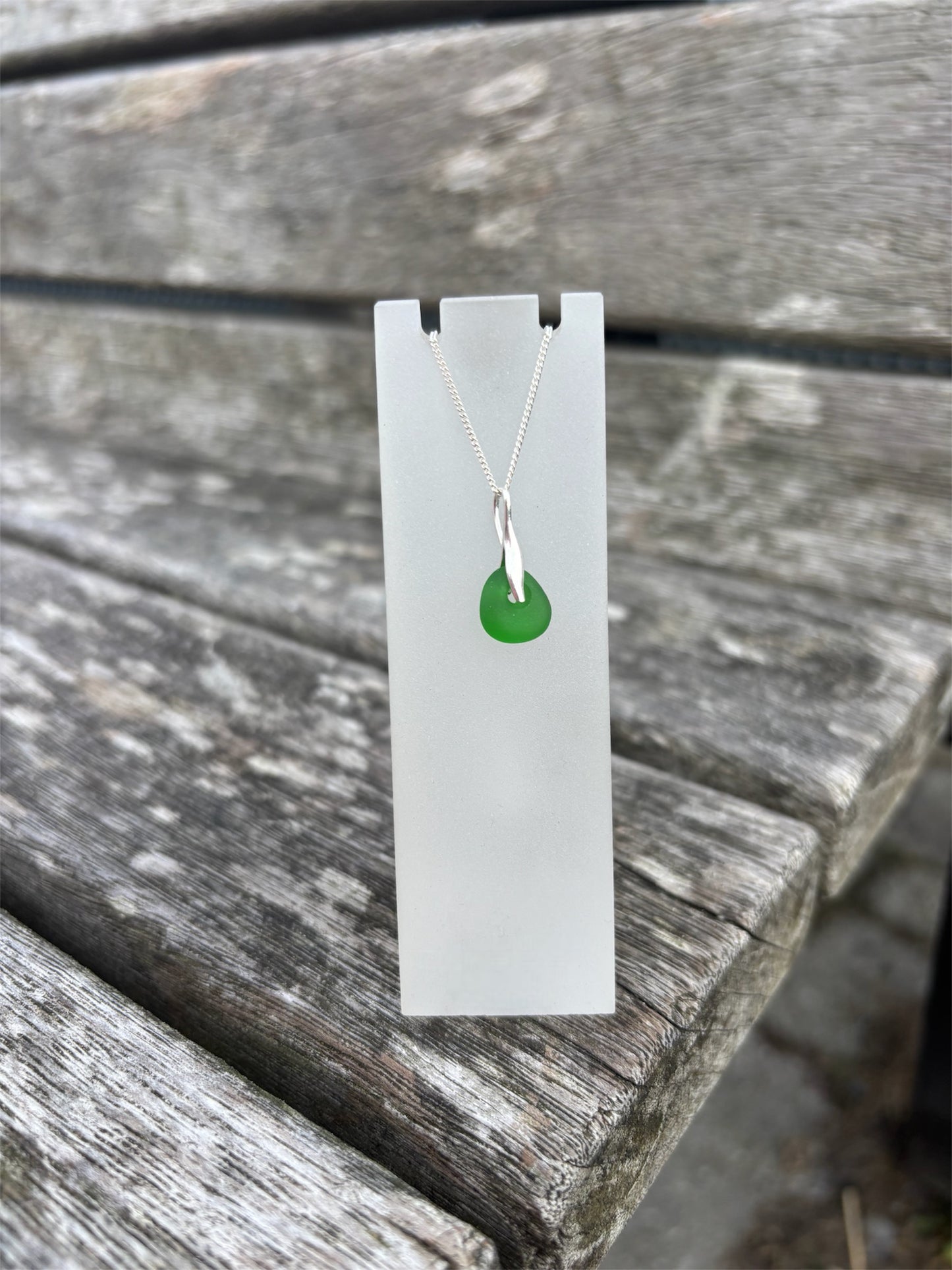 Green Seaglass Necklace