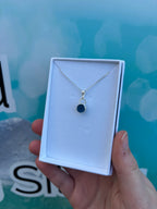 Bright Blue Seaglass Necklace