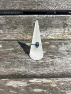 Multi Blue Seaglass Ring - Size T