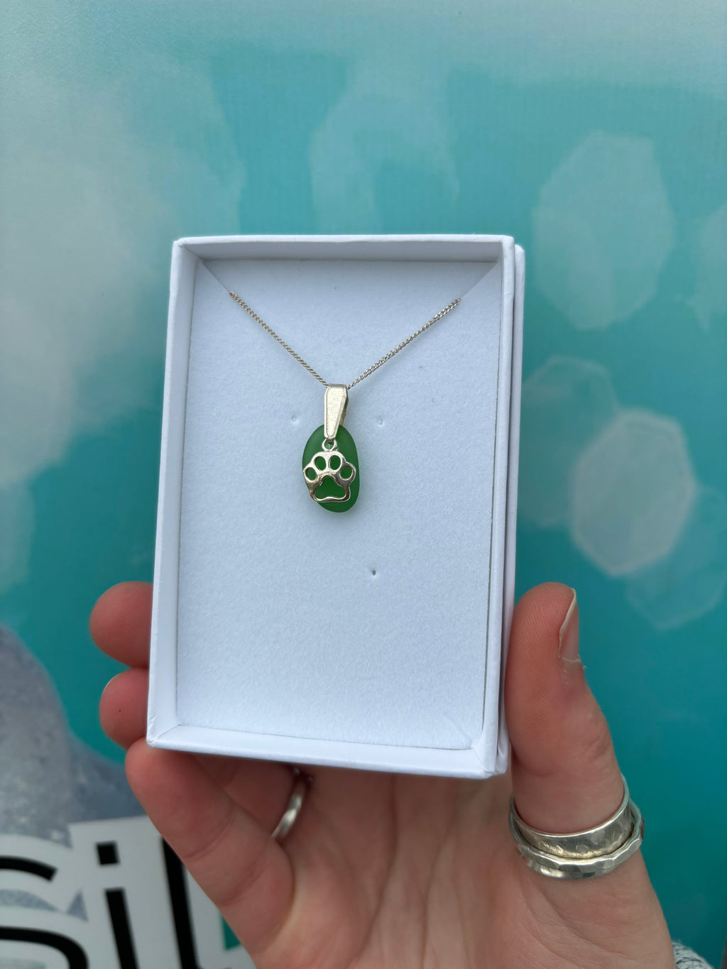 Green Seaglass Necklace