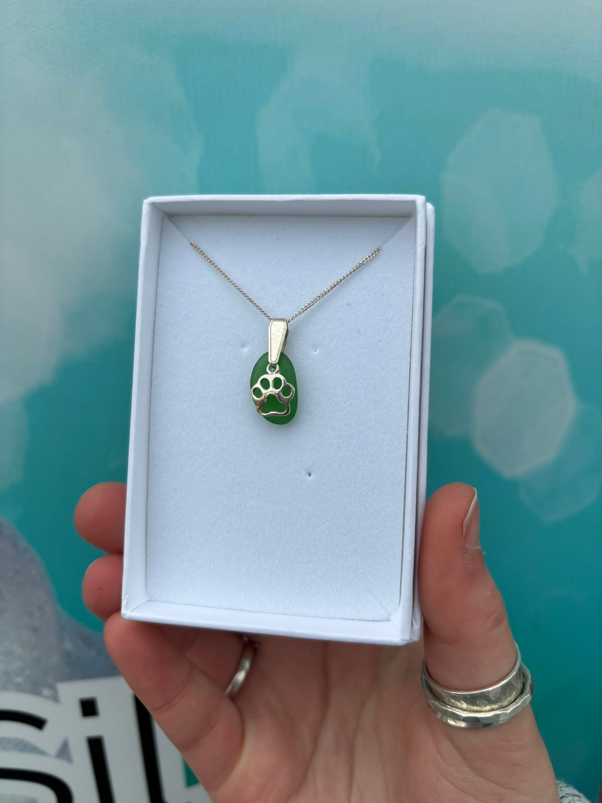Green Seaglass Necklace
