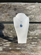 Cornflower Blue Seaglass Necklace