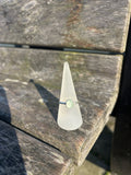 Seafoam Seaglass Ring - Size T