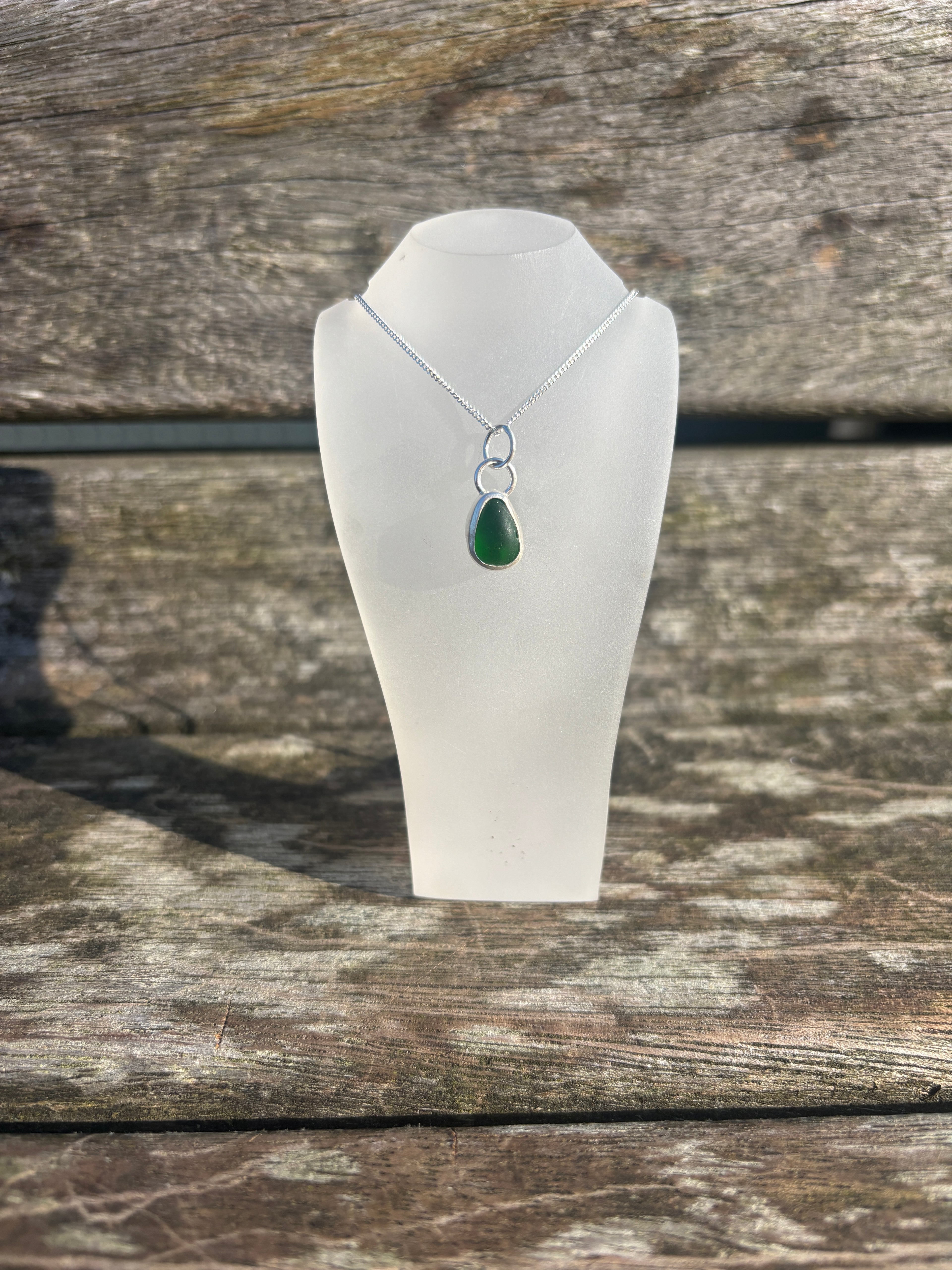 Green Seaglass Necklace