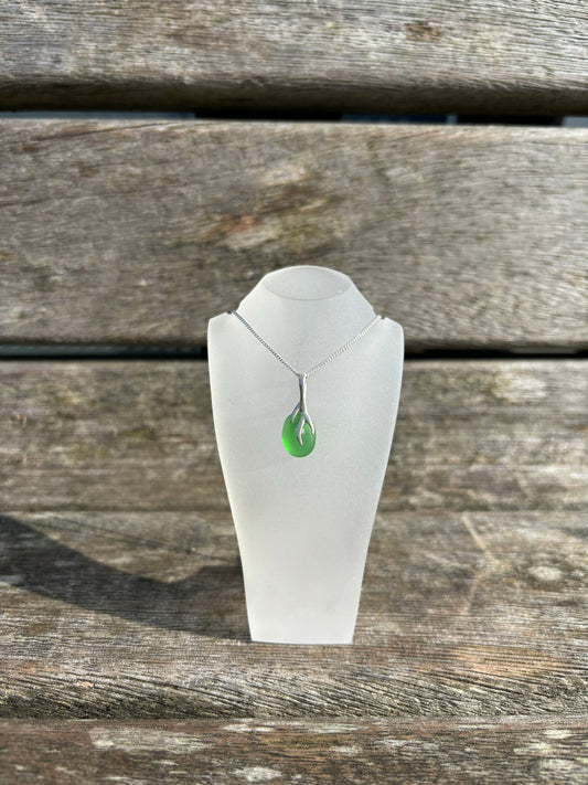 Green Seaglass Necklace