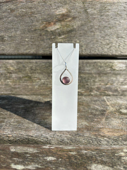 Pink Seaglass Necklace