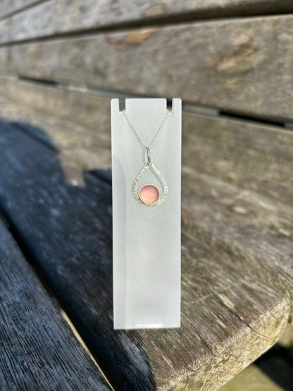 Pink Seaglass Necklace