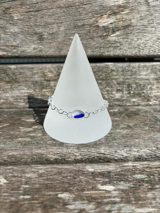 Blue Multi Seaglass Bracelet
