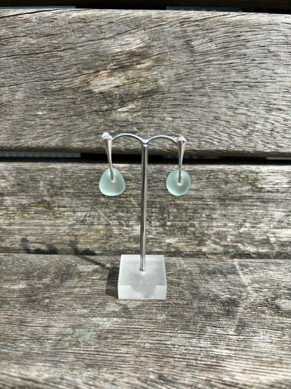 Seafoam Seaglass Drop Earrings