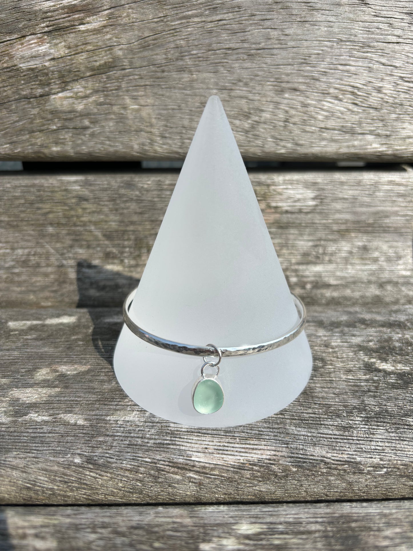 Seafoam Seaglass Bangle