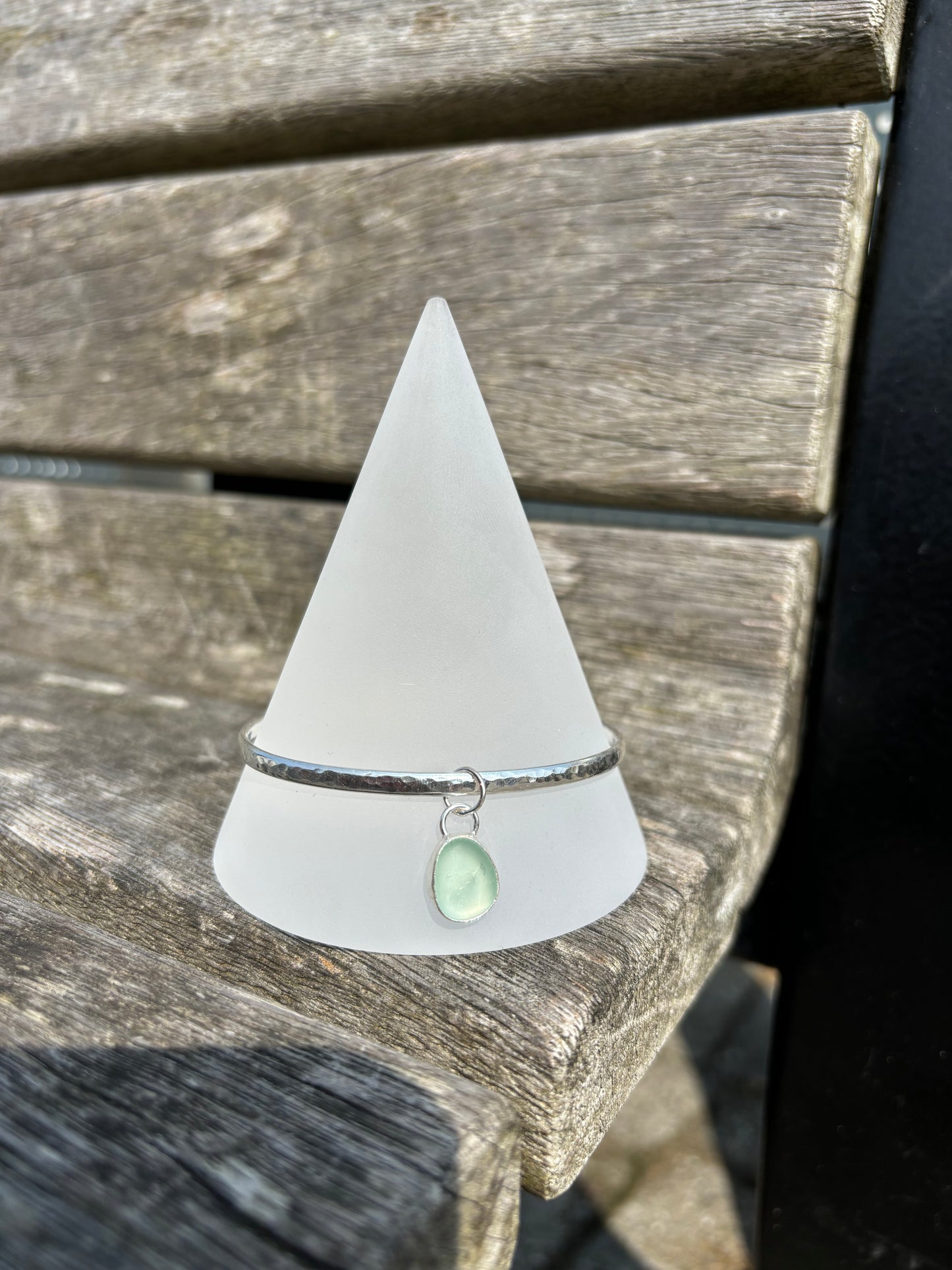 Seafoam Seaglass Bangle