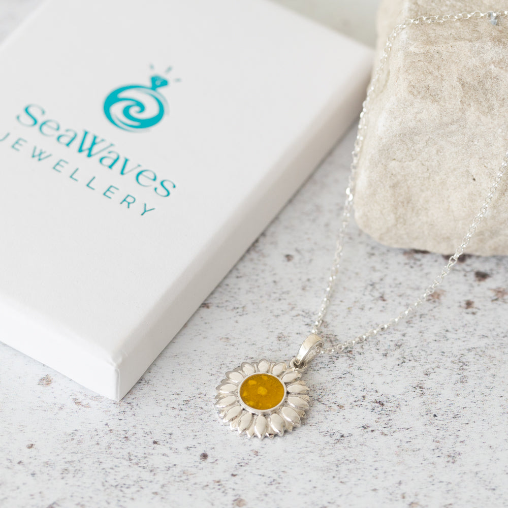 Sunflower Memorial Necklace