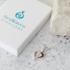 Hollow Heart Memorial Necklace